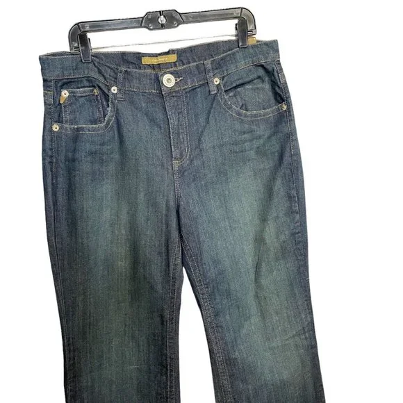 NWT Z. Cavaricci y2k Plus Size High Rise Dark Wash Bootcut Jeans Sz 16 - Picture 4 of 11